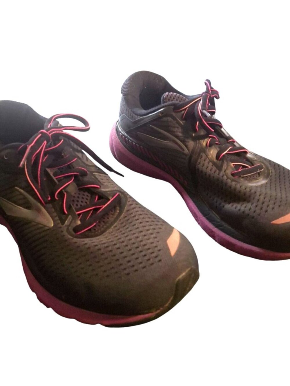 Brooks Adrenaline GTS 20 Womens Running Shoes Black & Pink Size 8.5 B Medium*SH9